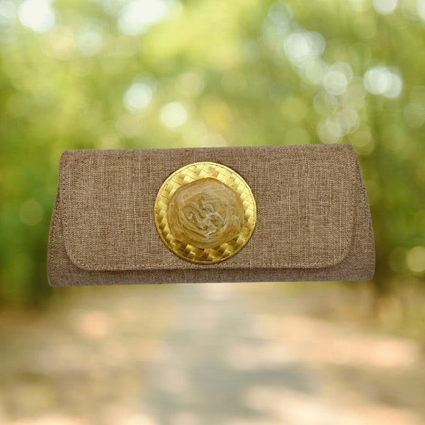 Cartera piedra beis
