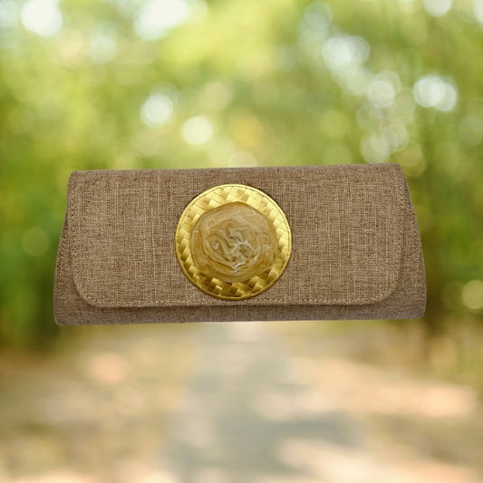 Cartera piedra beis