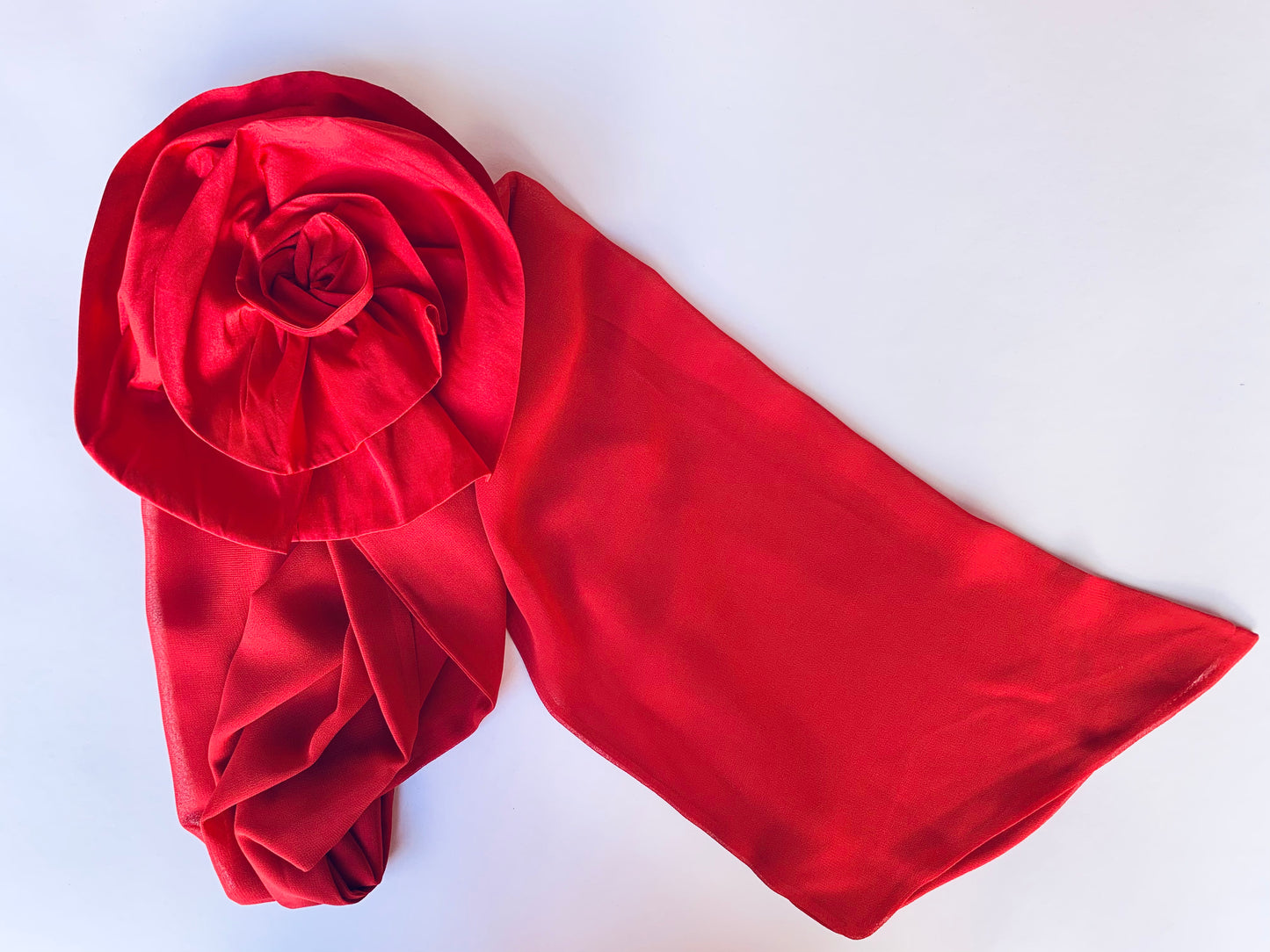 Bow with red flower
