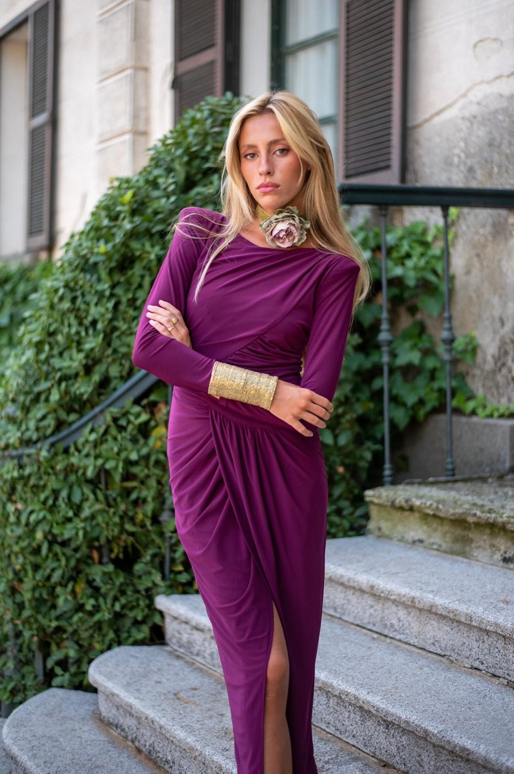 Vestido Lady Grulla berenjena