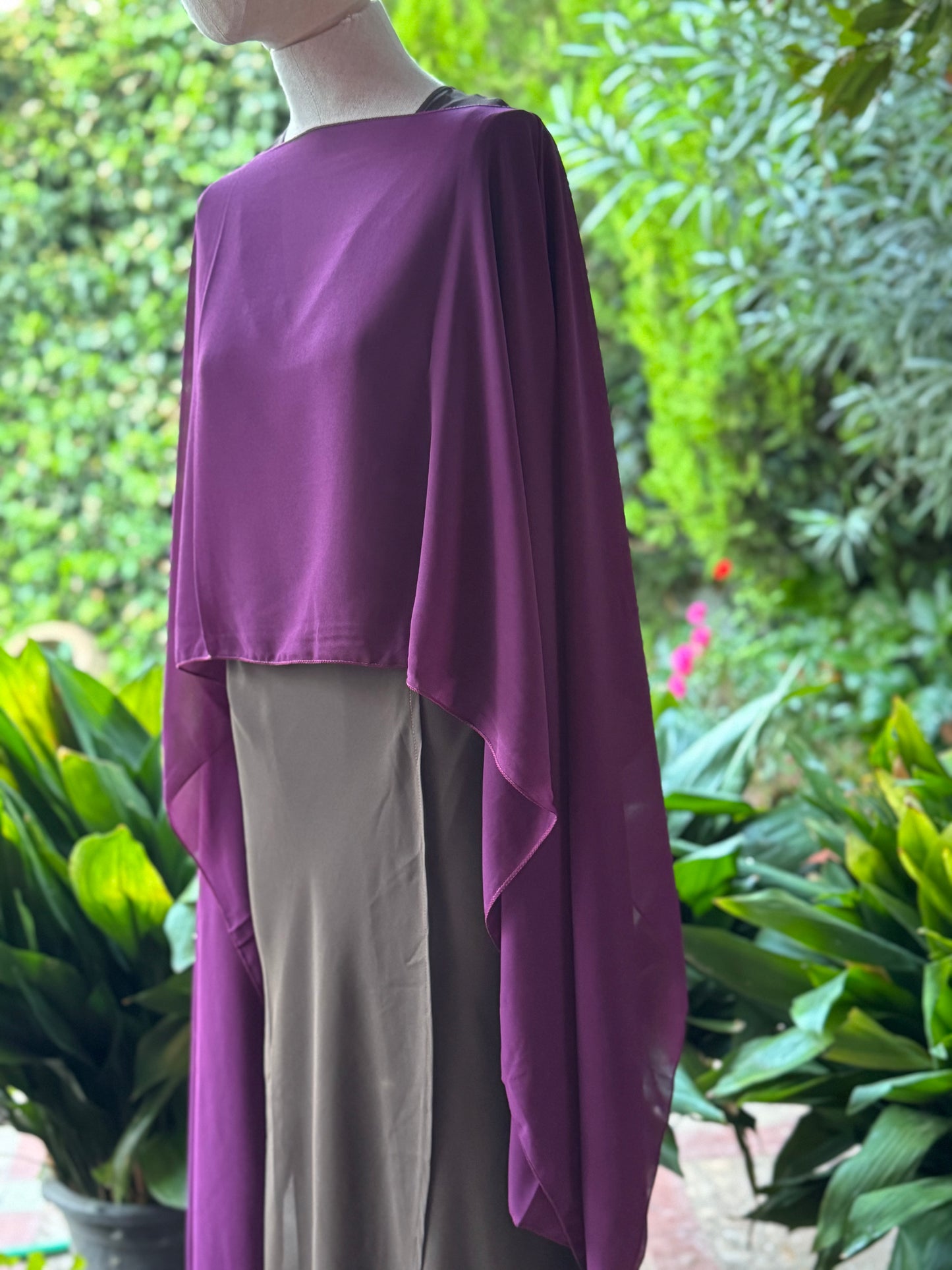 Capa de gasa berenjena