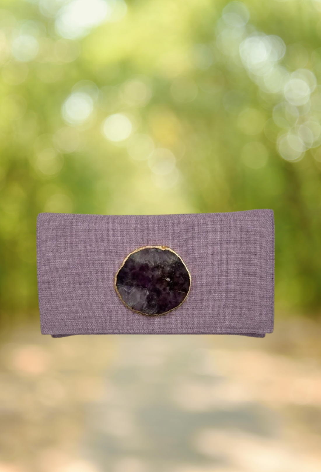 Cartera piedra lila