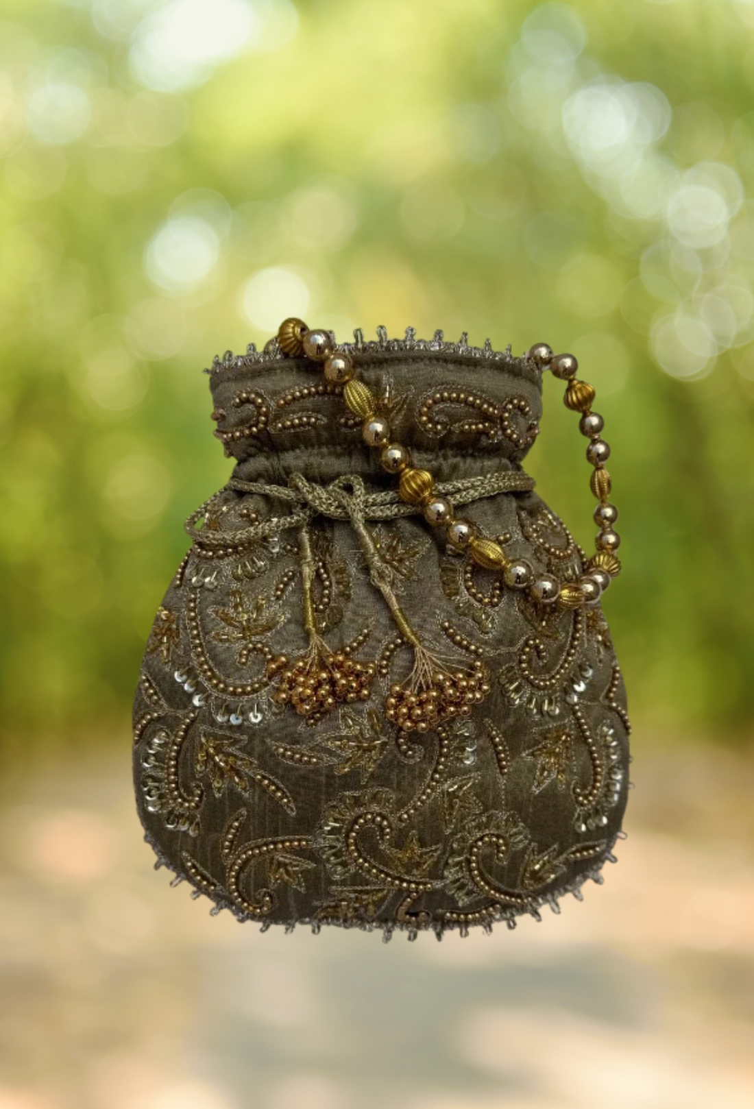 Bolso- Saquito tono verdoso