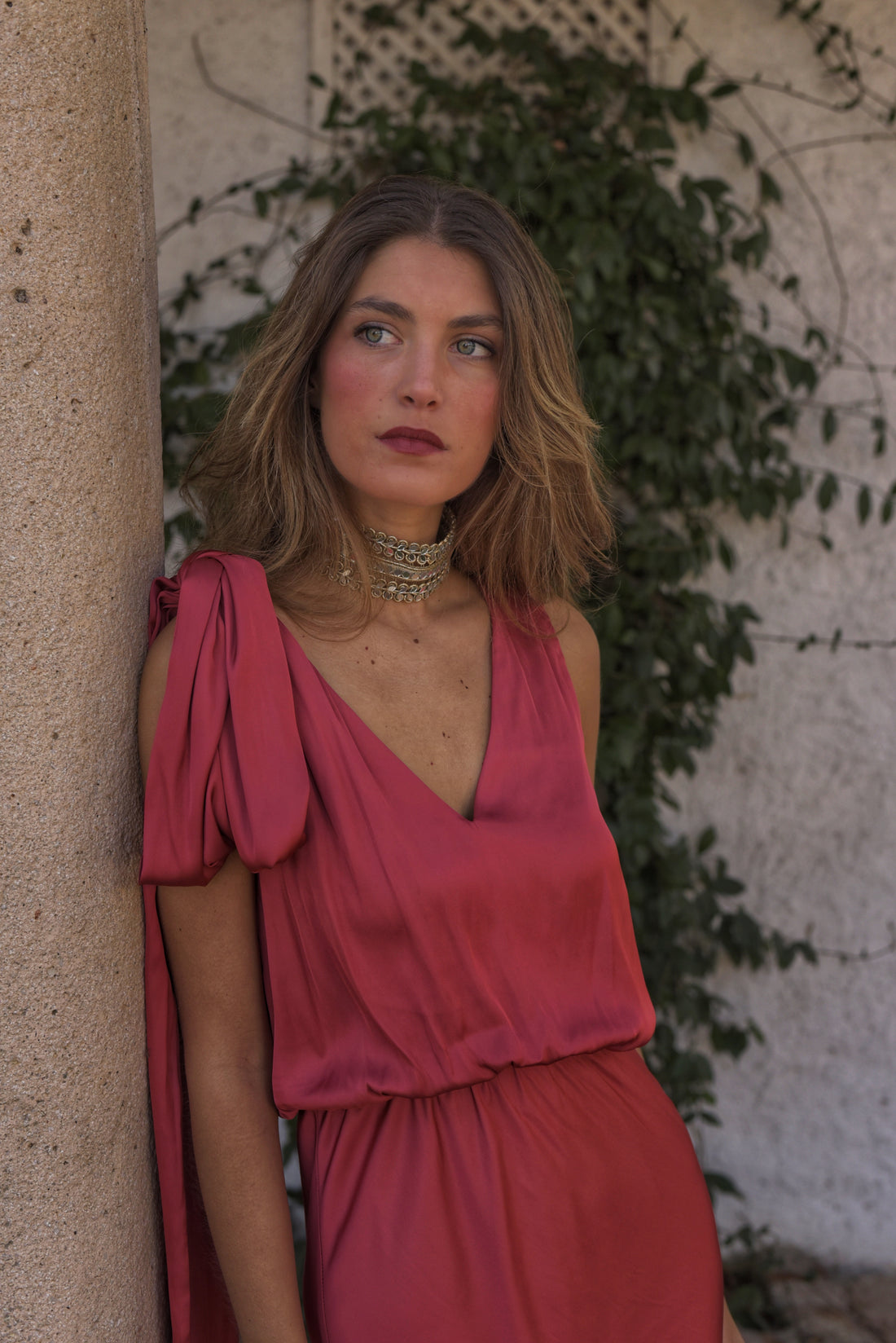 Vestido Lady Antílope coral