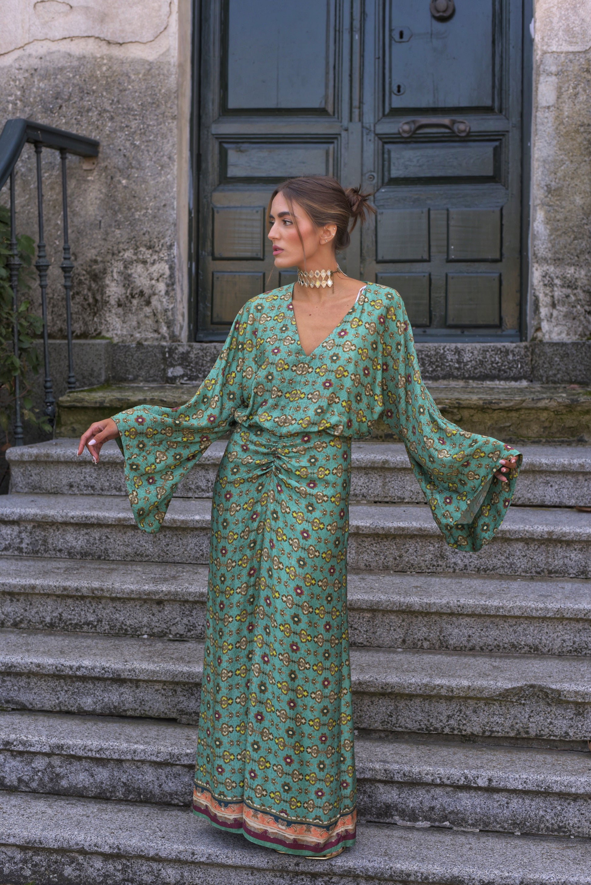 Lady Tarantula dress in water green Mannit Lady Tarantula dress in water green Mannit