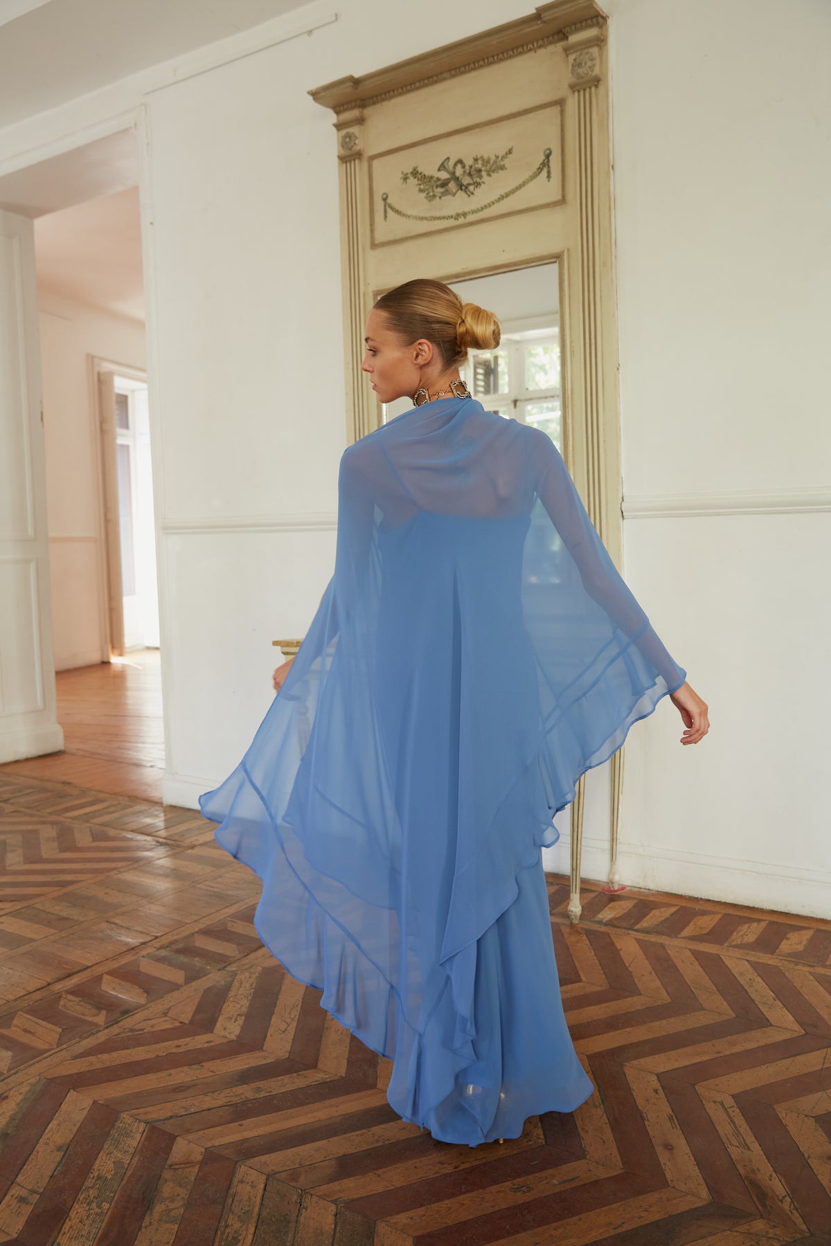 Vestido crepúsculo azul