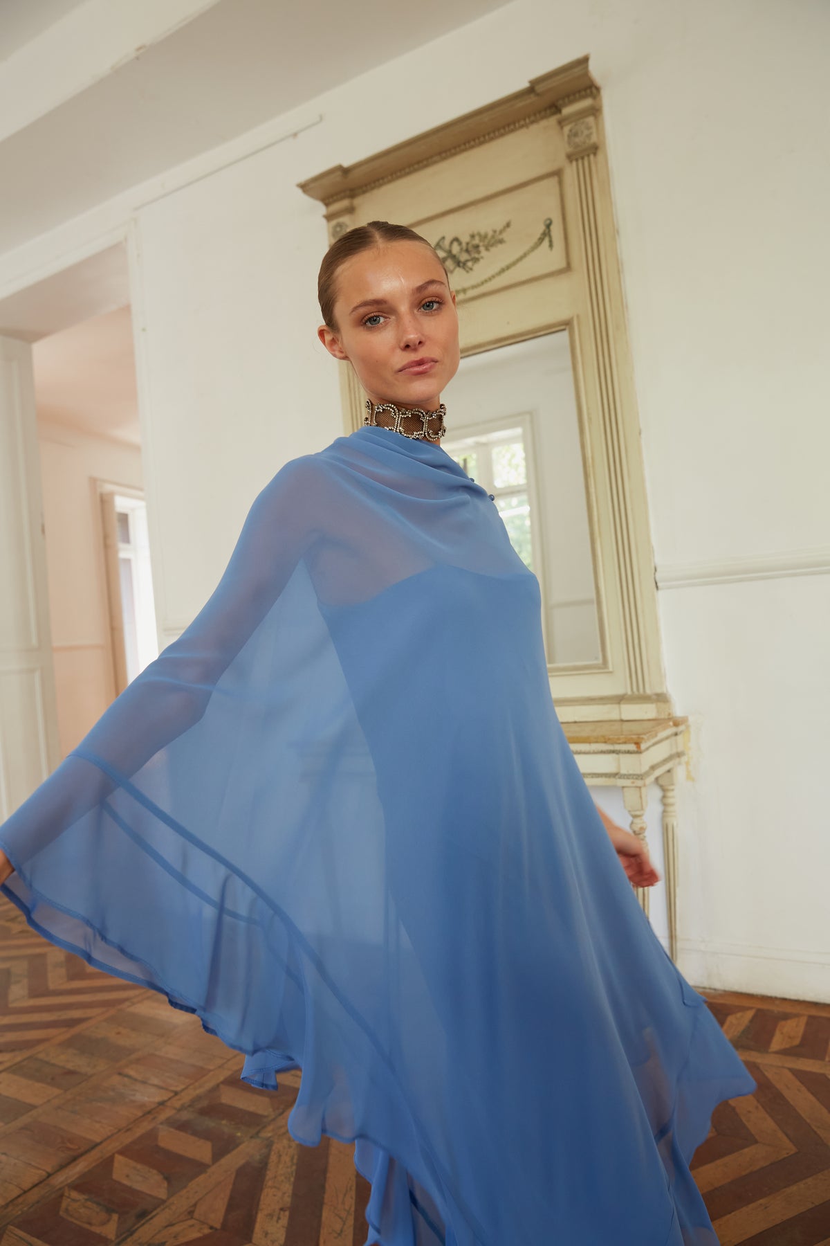 Vestido crepúsculo azul