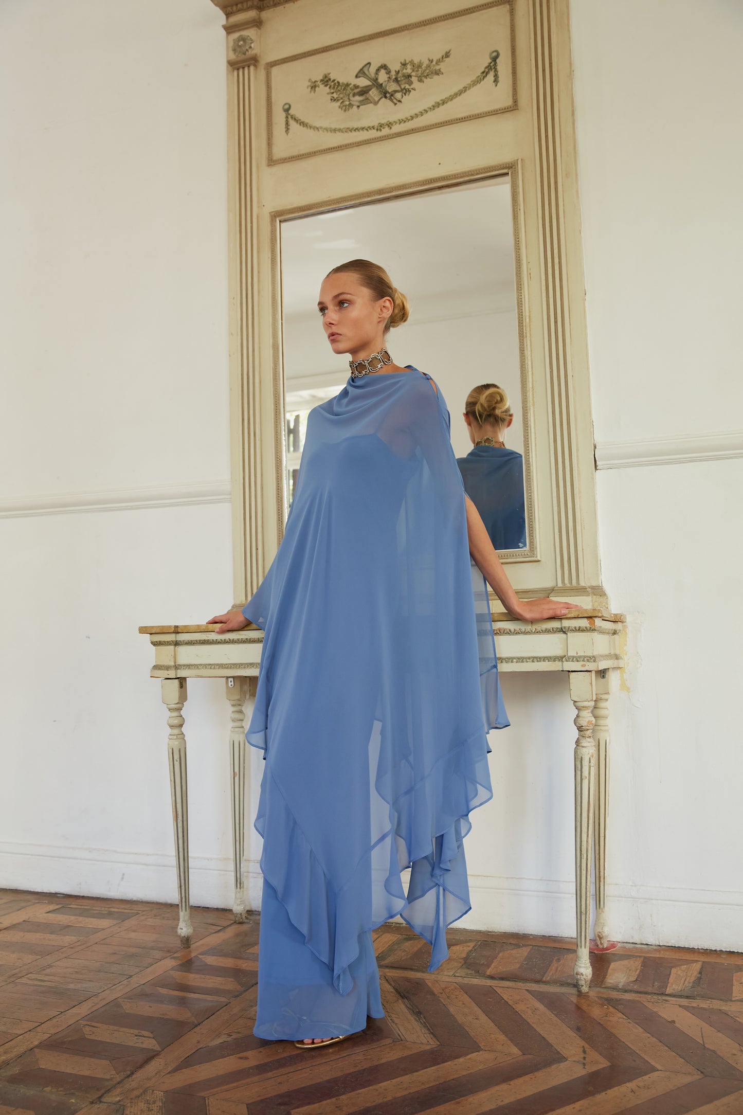 Vestido crepúsculo azul