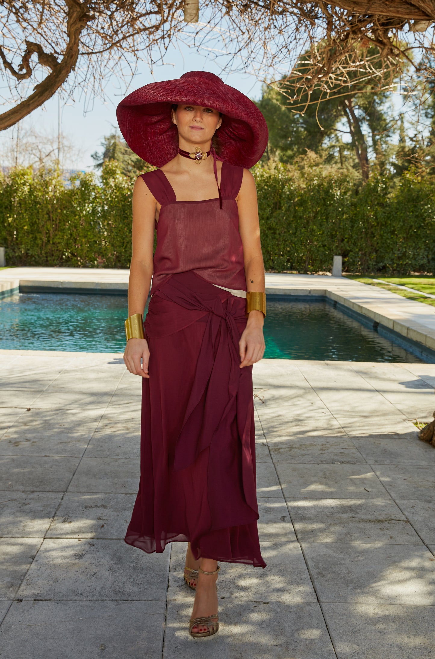 Conjunto Bonsái top berenjena