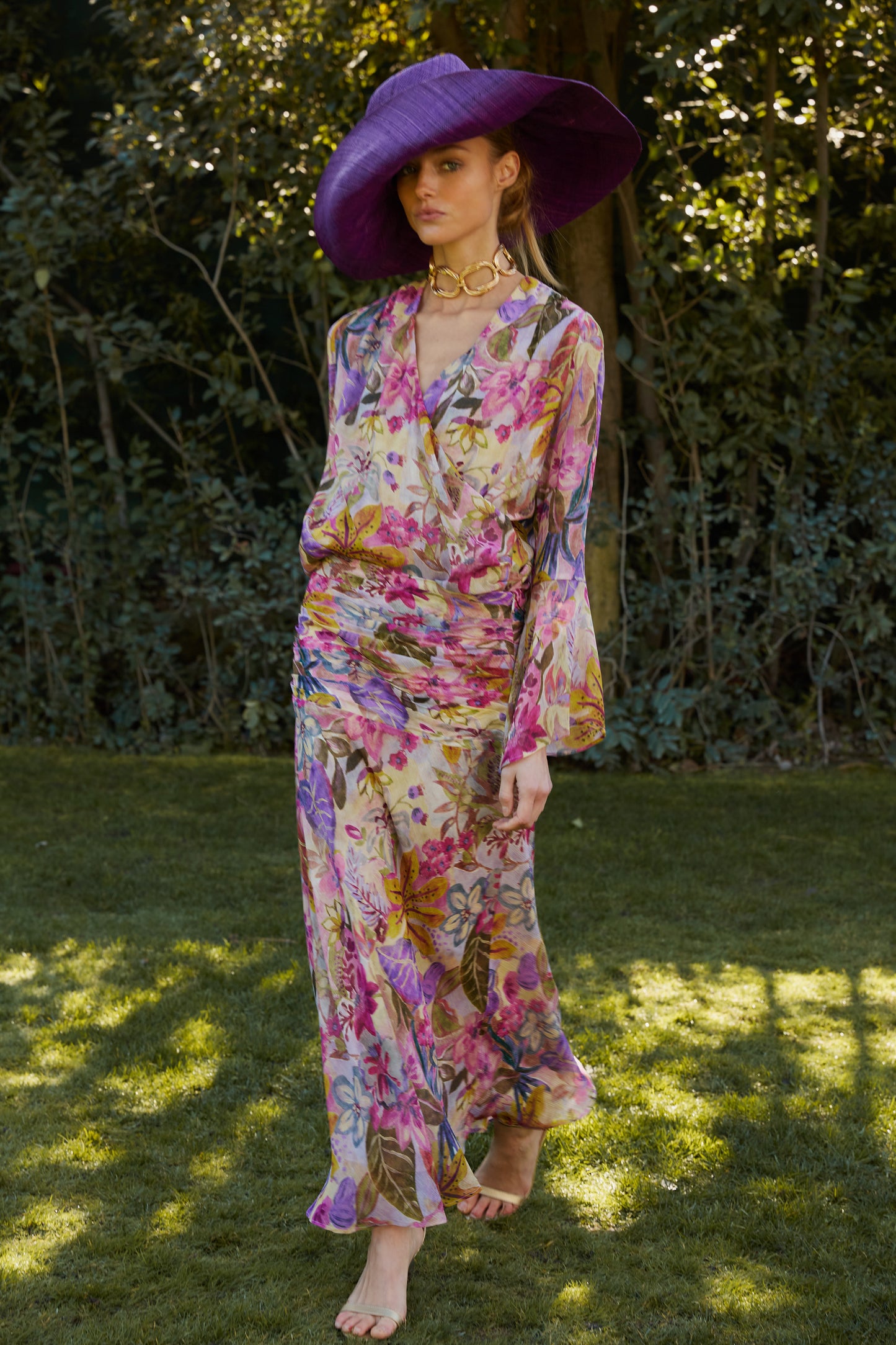 Conjunto de flores Posidonia roxas