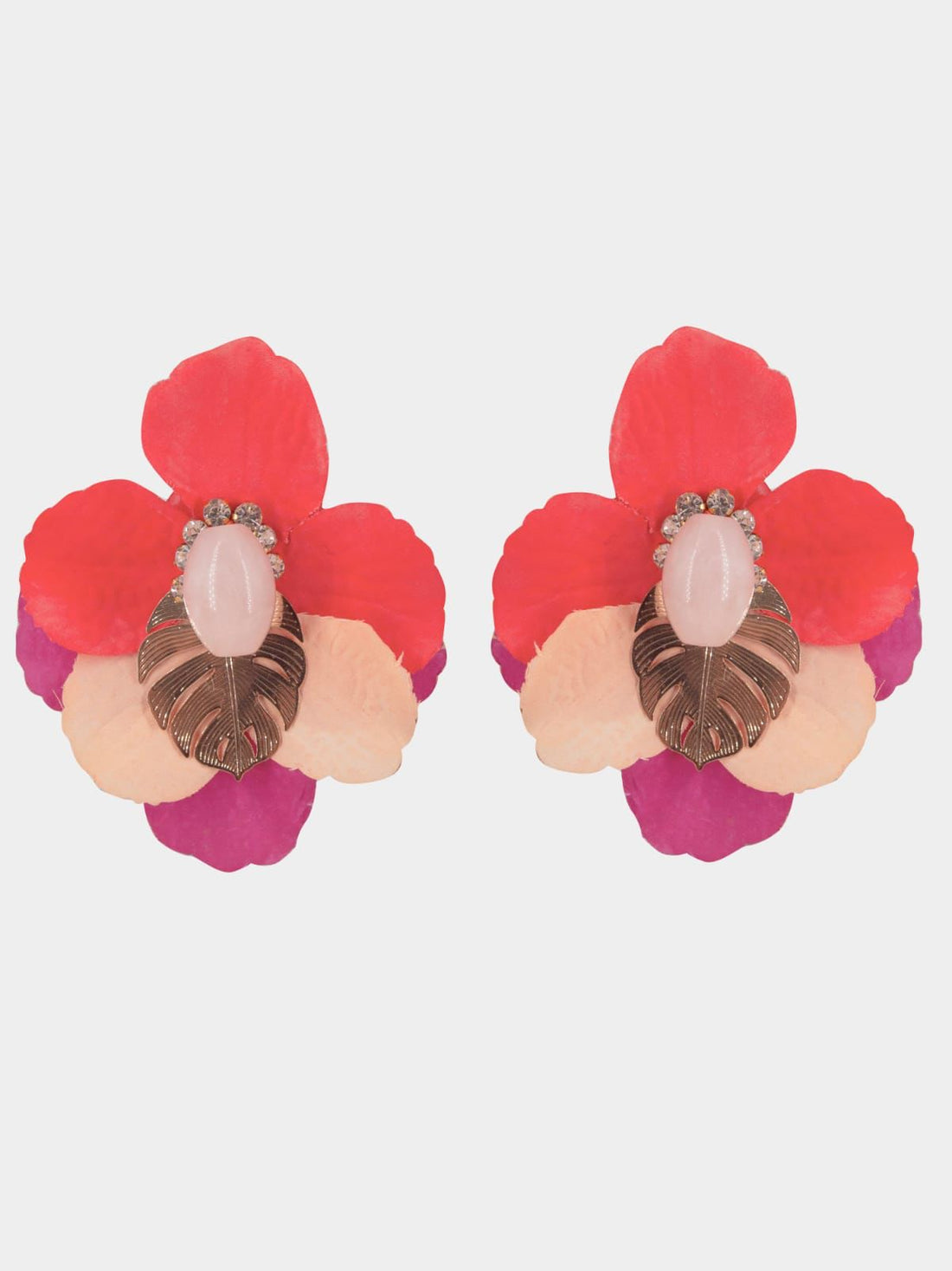 Pendiente Himba fresa y nude