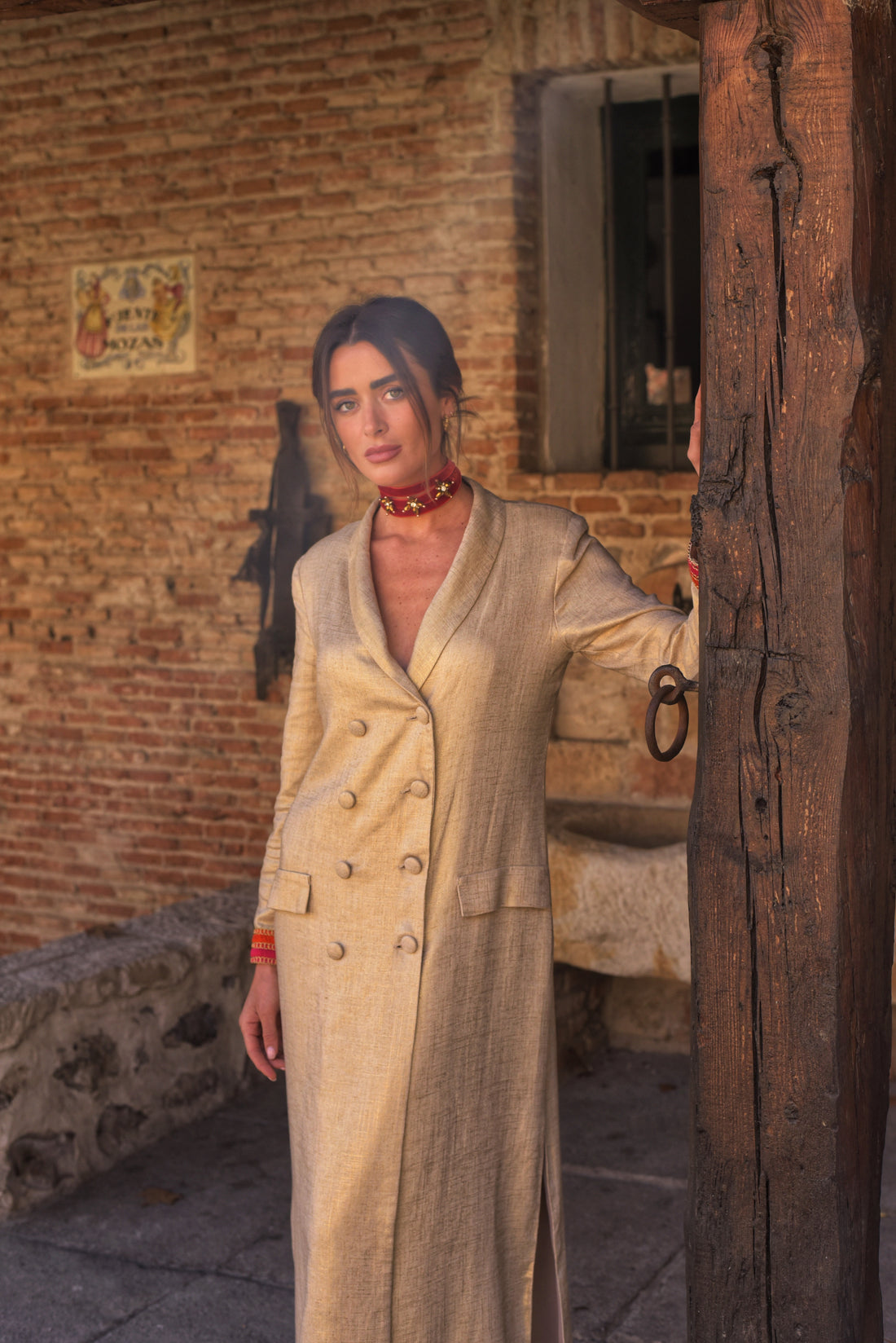 Vestido Lady Jirafa dorado