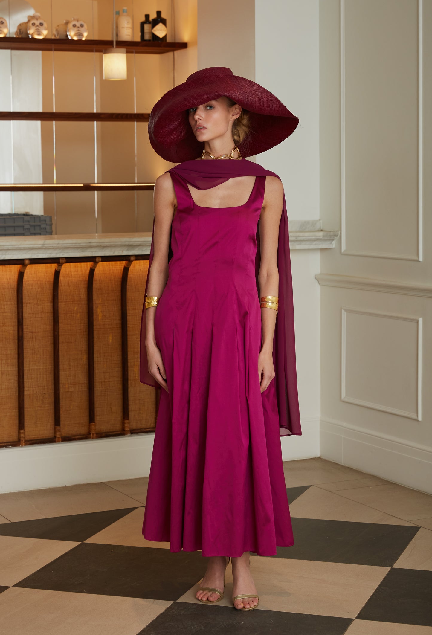 Vestido de Golfinho Bougainvillea