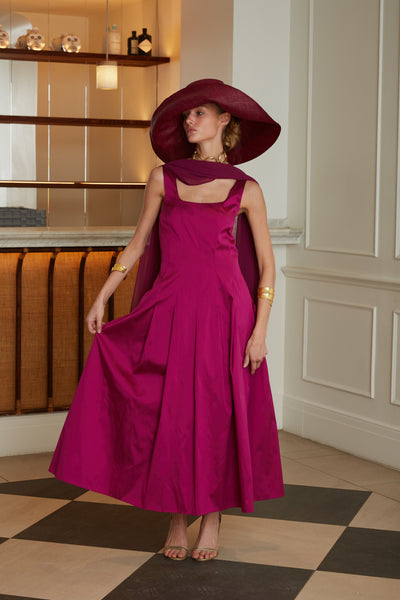 Vestido invitada buganvilla verano