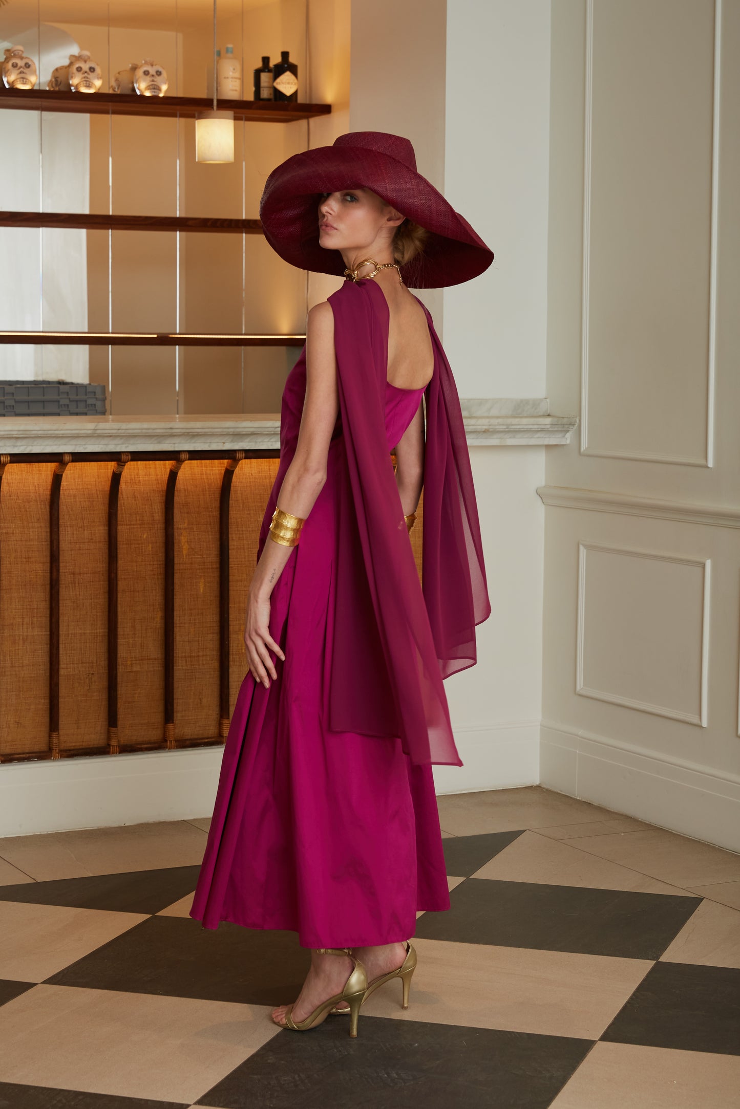 Vestido de Golfinho Bougainvillea