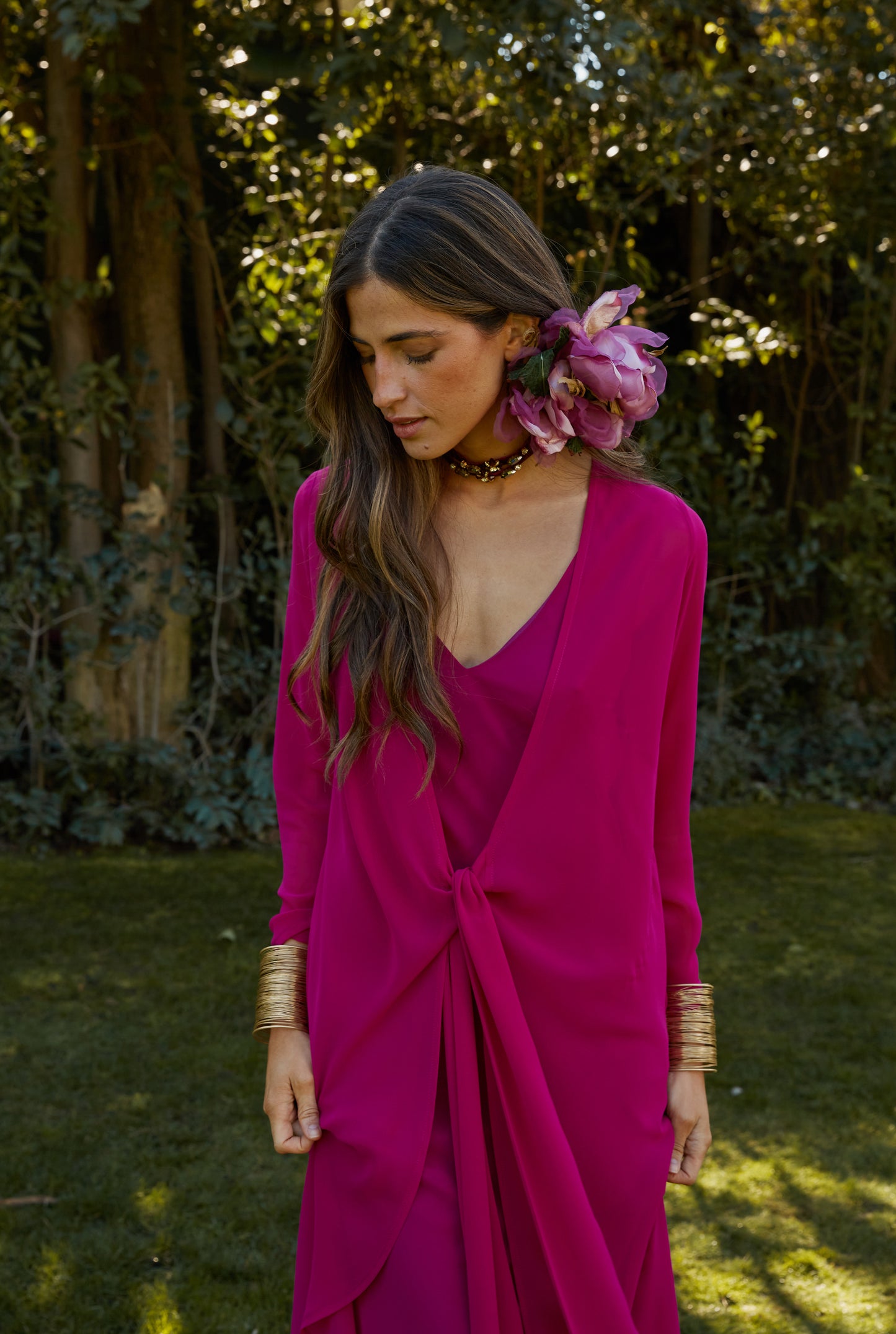 Vestido Sabina buganvilla