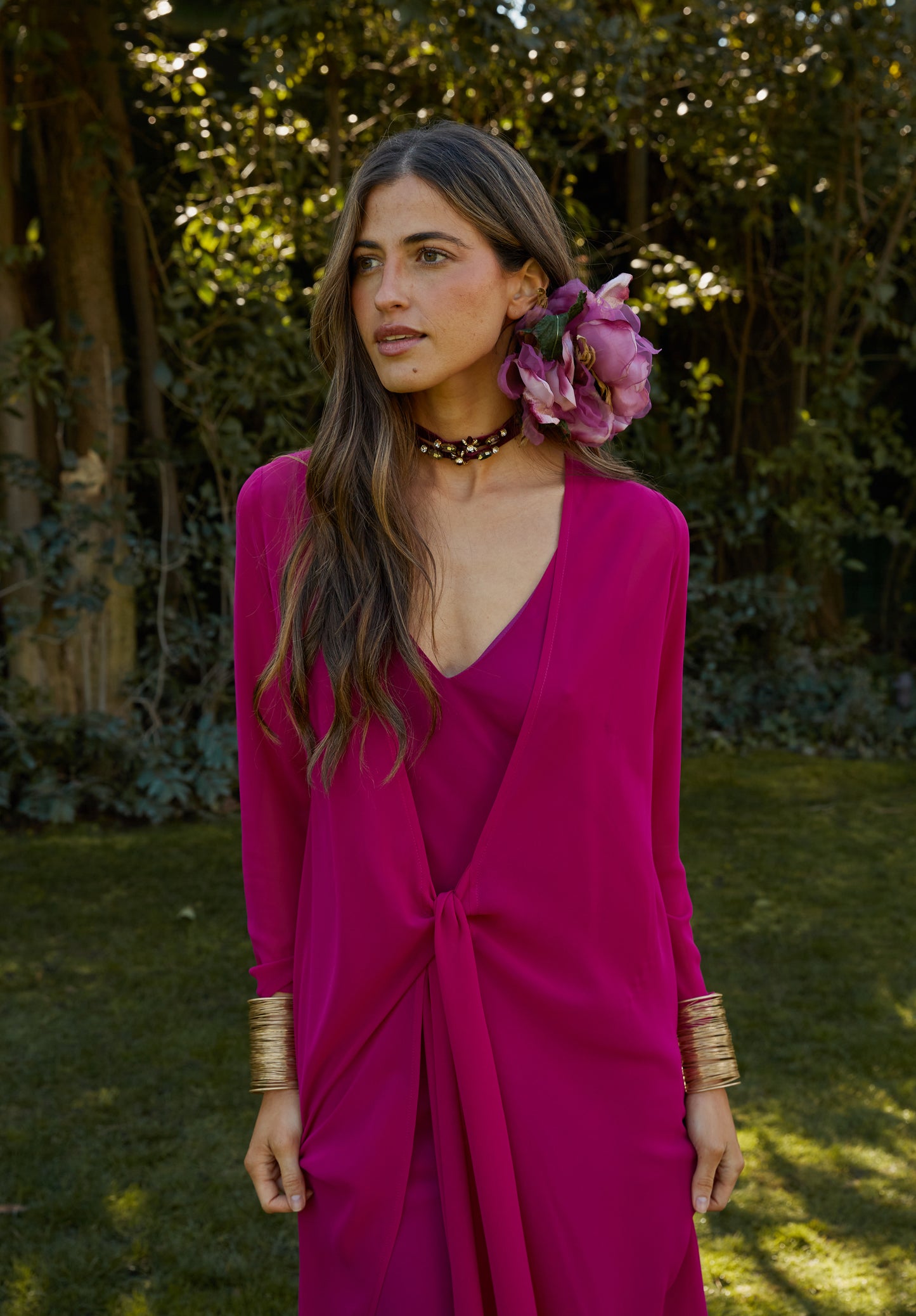 Vestido Sabina buganvilla