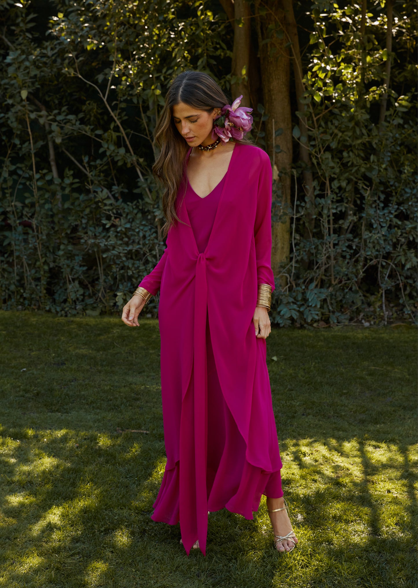 Vestido Sabina buganvilla