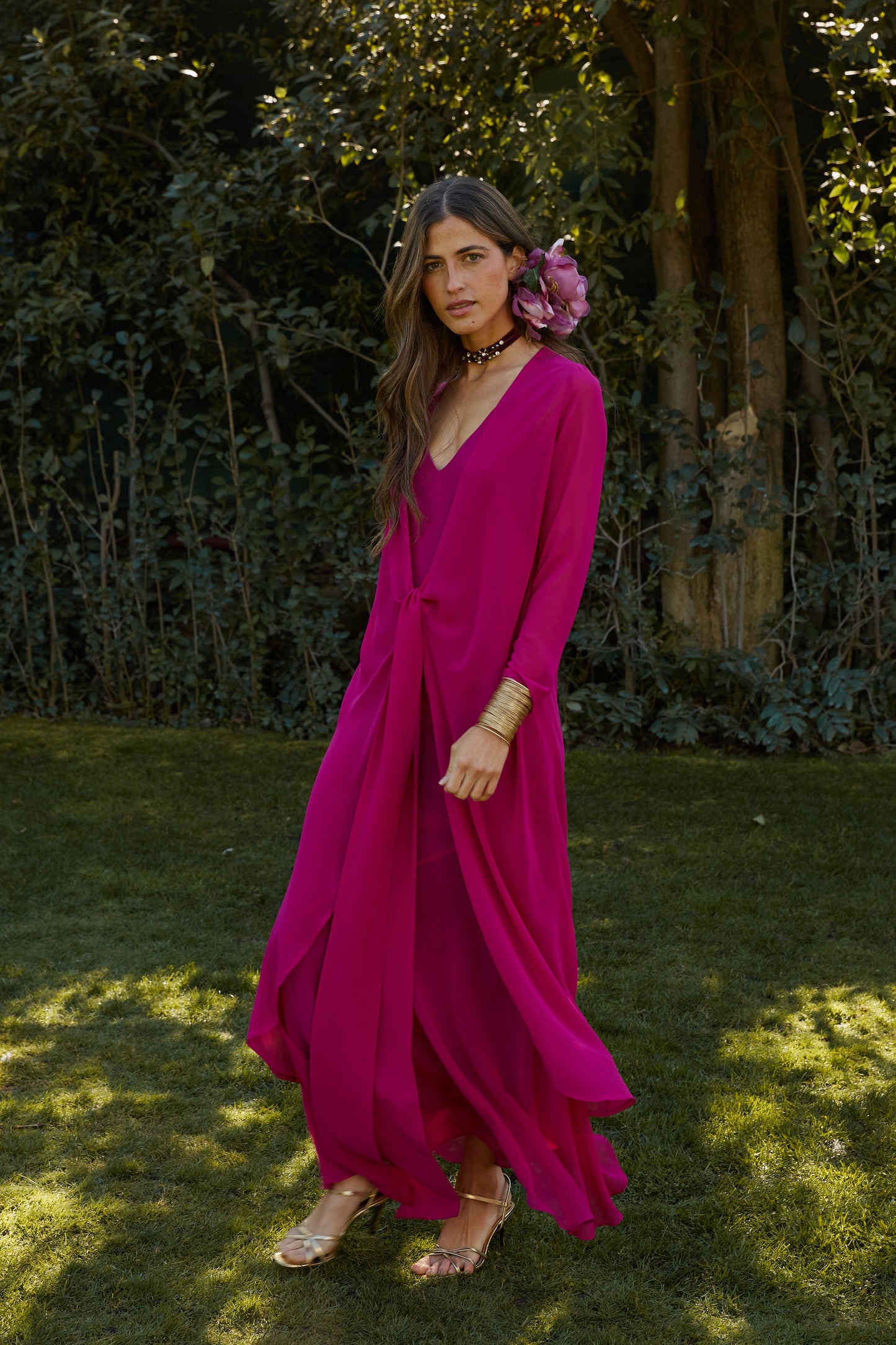 Vestido Sabina buganvilla