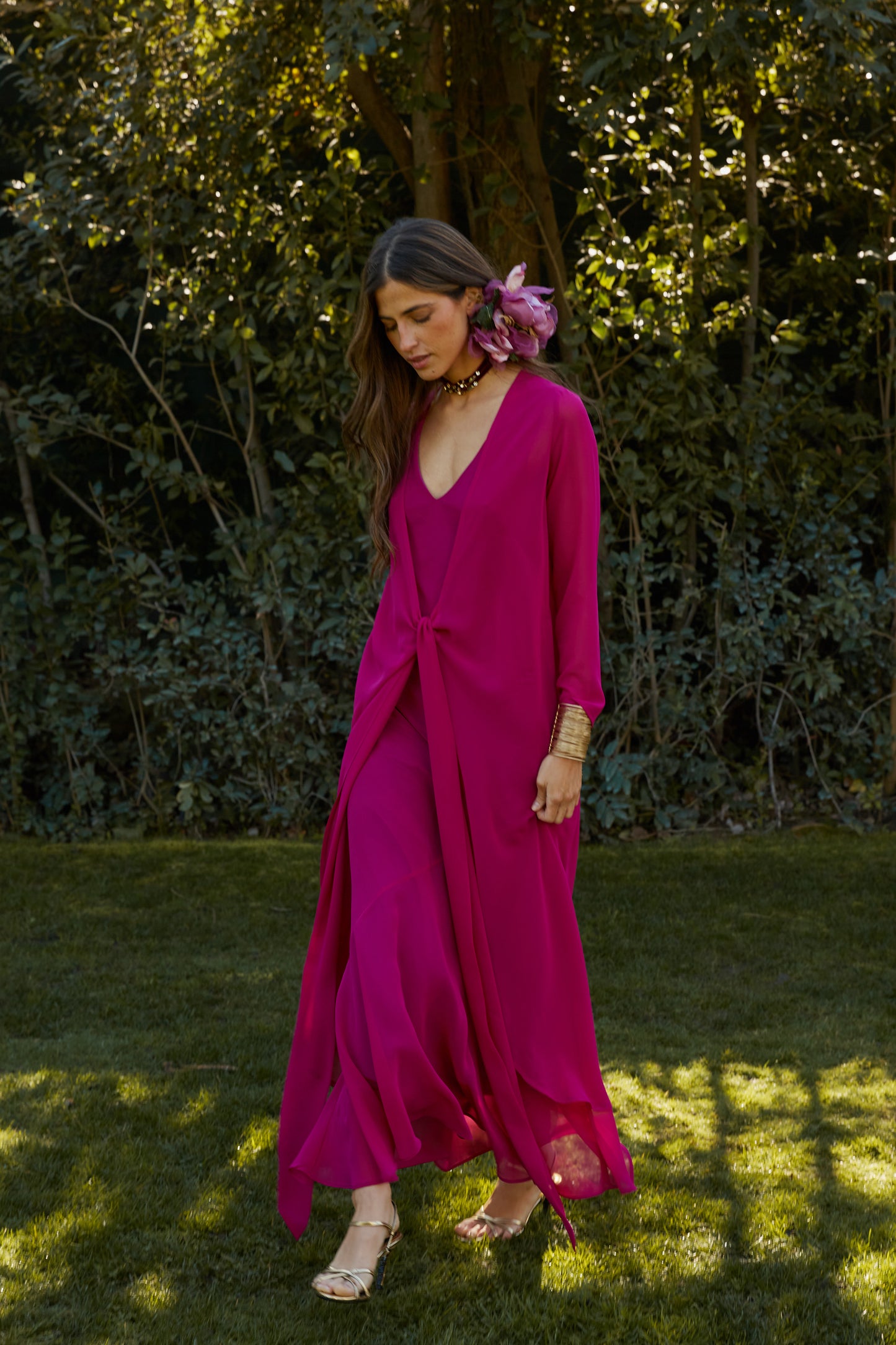 Vestido Sabina buganvilla