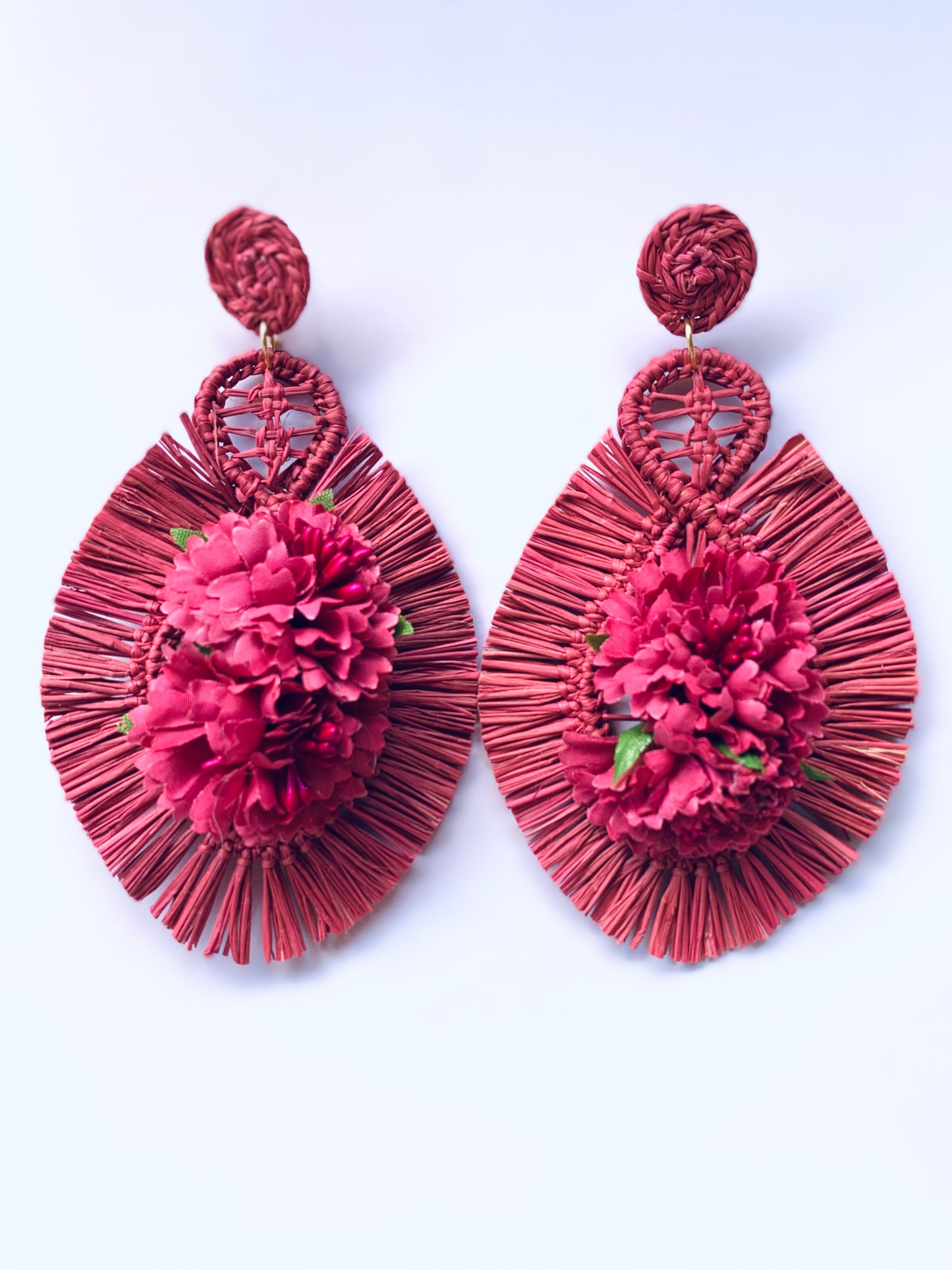 Jacarta old pink/coral earrings