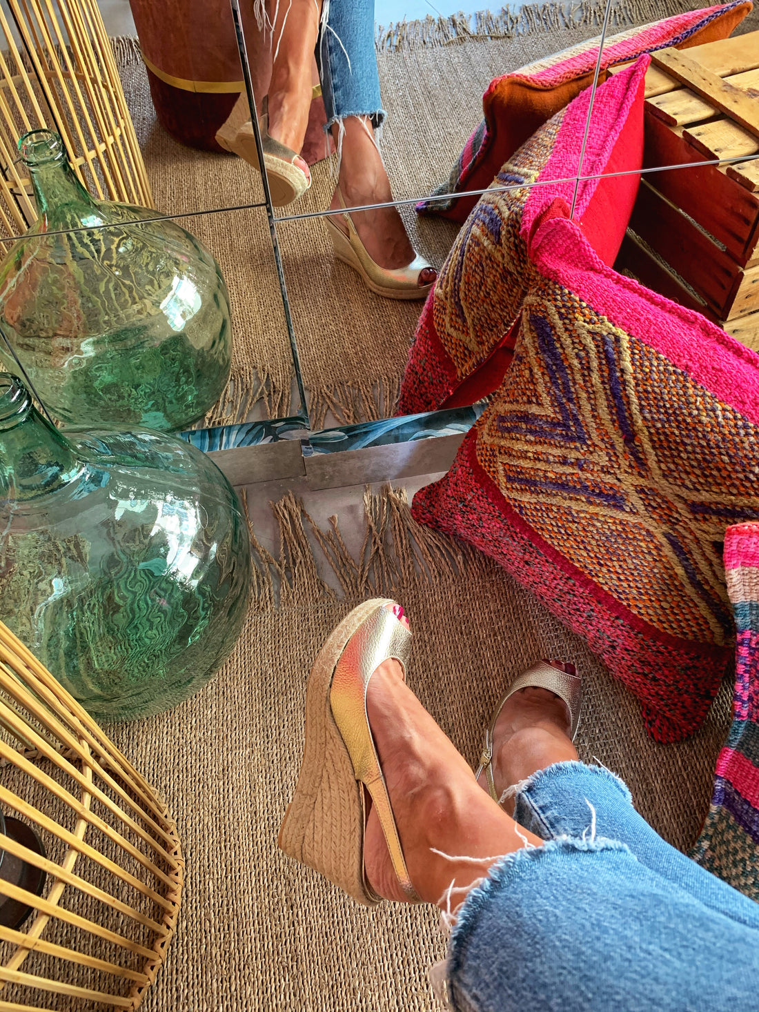 Cuña Macarella dorado