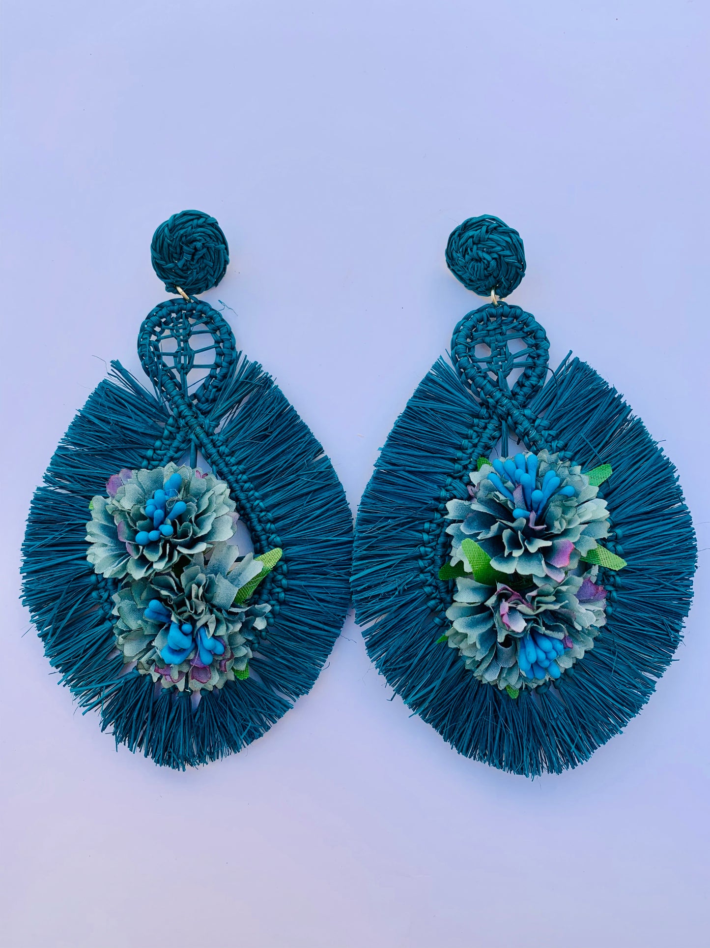 Duck blue Jacarta earrings
