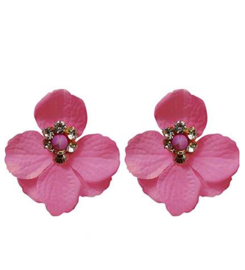 Fuchsia Flower Earring