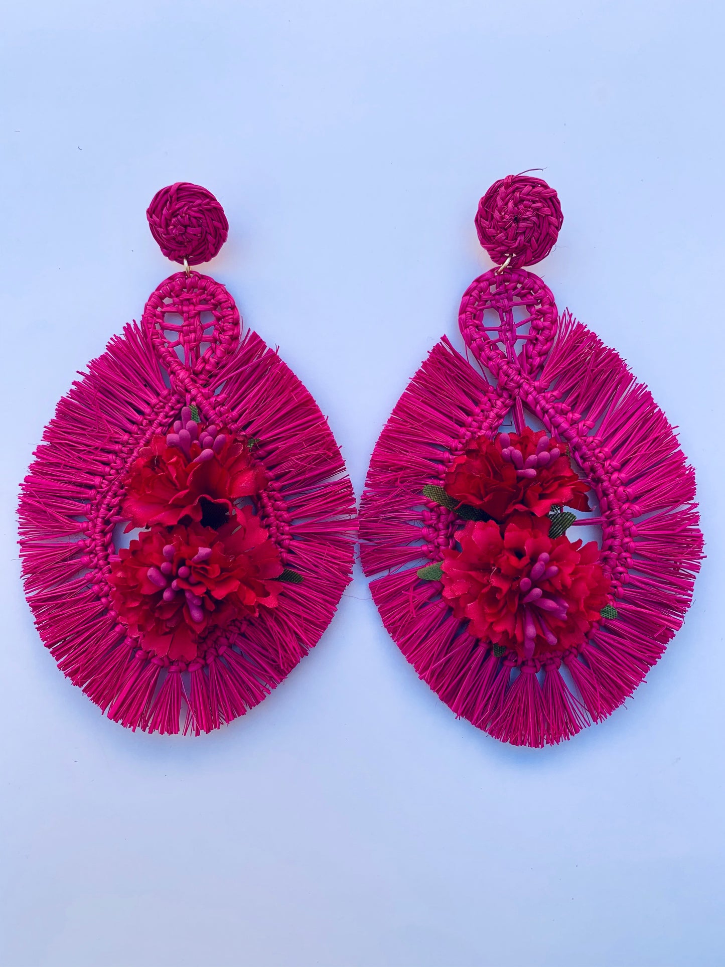 Jacarta fuchsia earrings