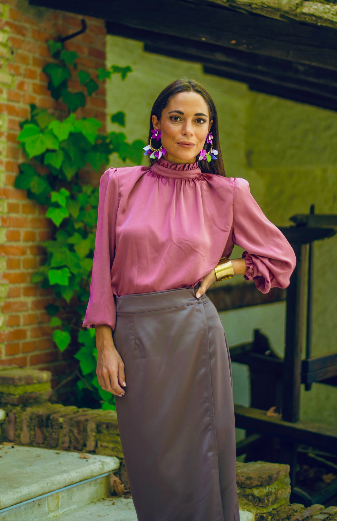 Conjunto Keops rosa y topo