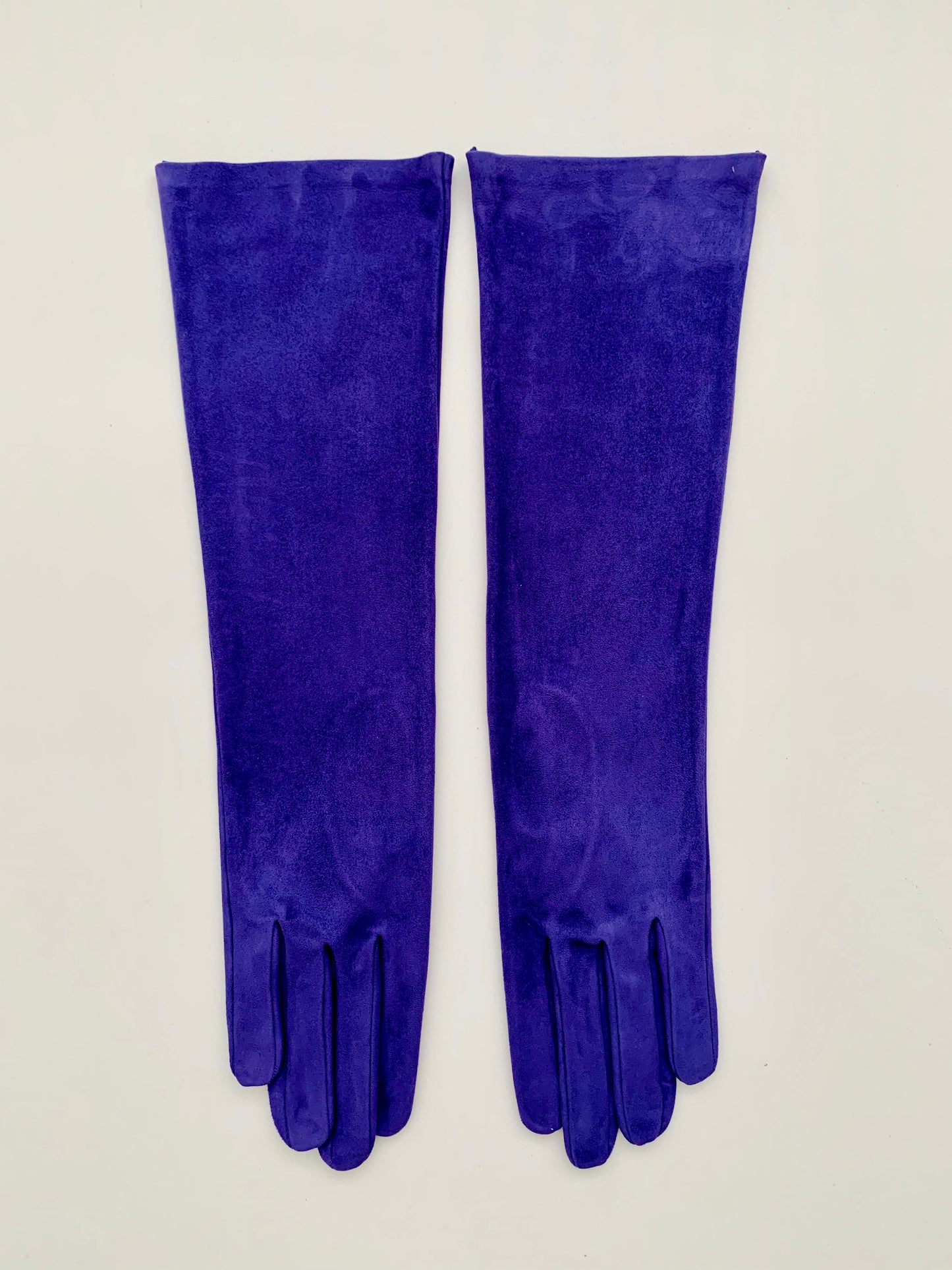 Purple suede glove