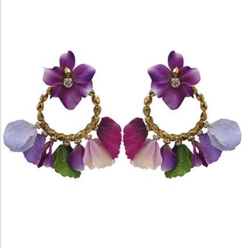 Lilac Turkana earring