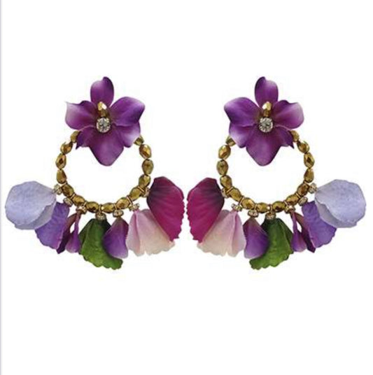 Lilac Turkana earring
