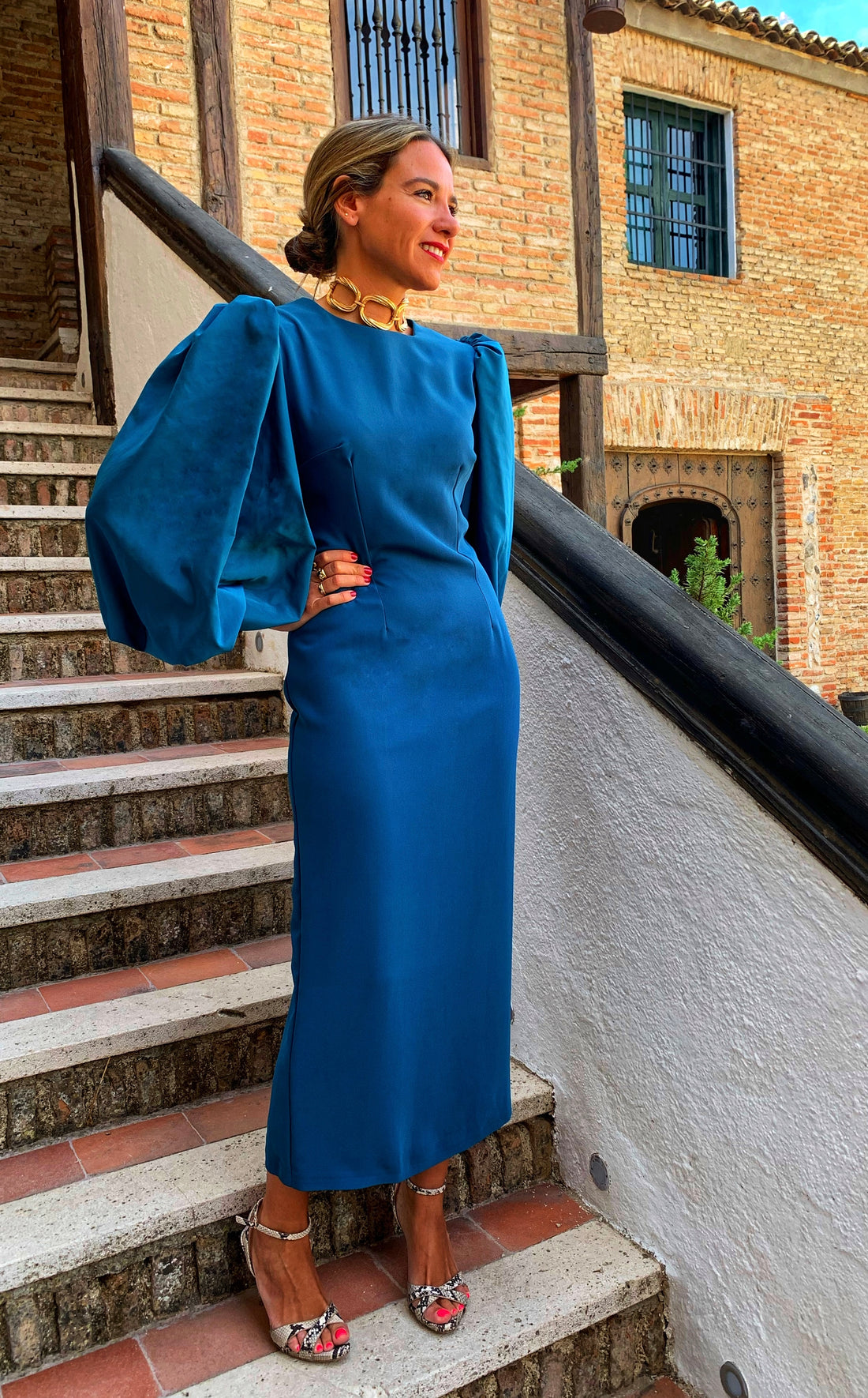 Vestido Iguazú verde pato