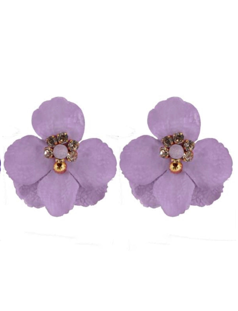 Lilac Flower Earring